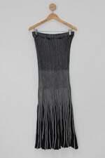 Saia montag feminina preta listrada 