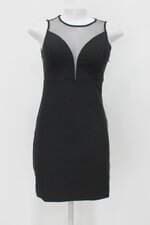Vestido renner feminino preto com Tule e Bojo