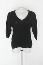 Blusa de tricot  feminina preta