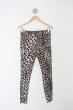 Calça de tecido forwhy ? feminina animal print com brilhos