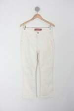 Calça de sarja specific co. feminina off-white