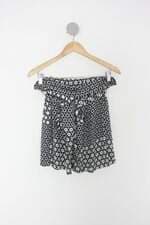 Saia stile benetton feminina estampada com Faixa na Cintura