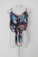 Blusa my choice feminina azul floral