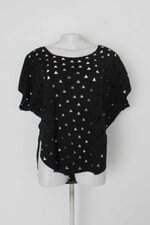 Blusa favela hype feminina preta com Corte à laser