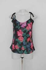 Regata quintess feminina preta estampada com Recortes