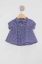 Vestido Infantil os vaqueiros roxo estampado