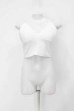 Regata cropped  renner feminina branca com Bojo e Forro