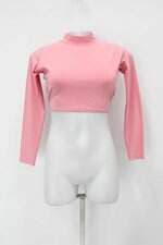 Blusa cropped  feminina rosa