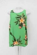 Regata feminina verde estampada