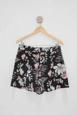 Shorts renner feminino preto estampado