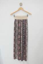 Saia feminina paisley com Fenda