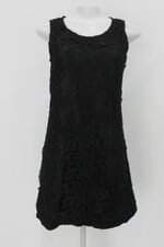 Vestido feminino preto com Forro