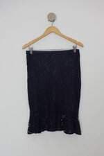 Saia riachuelo feminina roxa com Forro