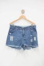 Shorts jeans feminina azul