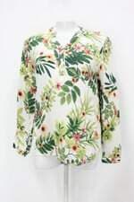 Blusa feminina branca estampada