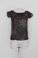 Blusa feminina estampada com Transparência