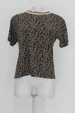 Blusa renner feminina preta estampada