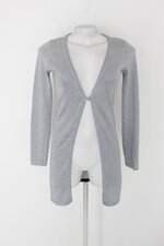 Cardigan de tricot feminino prata