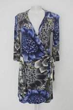 Vestido luigi bertolli feminino azul estampado