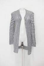 Cardigan de tricô feminino estampado