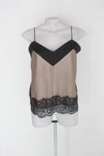 Blusa renner feminina bege com Renda