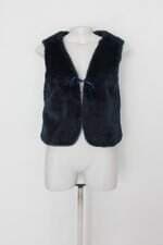 Colete feminino azul com Forro
