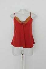 Regata feminina laranja com Recortes