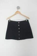 Saia de sarja forever 21 feminina azul