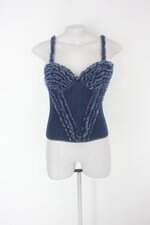 Corselet Fruit de la Passion feminino azul com Aplique