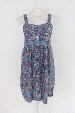 Vestido feminino estampado com Forro