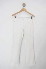 Calça de tecido feminina off-white