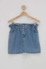 Saia Jeans marisa feminina azul