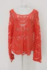 Blusa fashion feminina laranja com Bordado