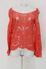 Blusa feminina laranja com Bordado