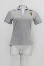 Camiseta Polo D Sartori feminina cinza com Patch