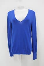 Blusa zara feminina azul manga longa 