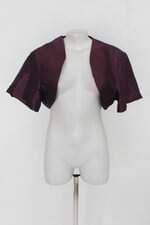 Bolero de tafetá feminino roxo
