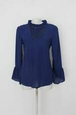 Blusa feminina azul com Bordado