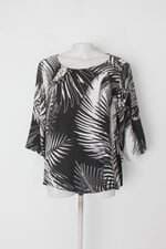 Blusa feminina estampada manga longa 