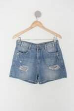 Shorts jenas multi ponto feminino azul