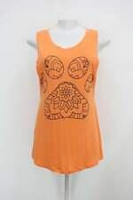 Regata feminina laranja com Silk