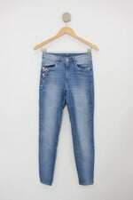 Calça Jeans malwee feminina azul com Aplique