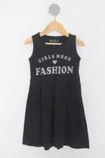 Vestido Infantil preto com Silk