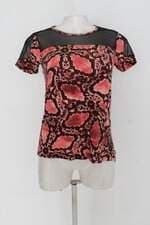 Blusa feminina estampada com Renda e Aplique