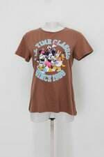 Camiseta feminina marrom com Silk