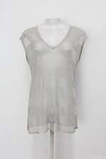 Blusa armani exchange feminina cinza com Transparência