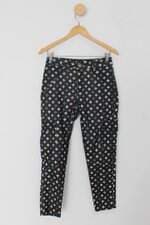 Calça de tecido renner collection feminino preto estampado 