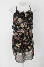 Vestido jiva feminino  preto estampado  