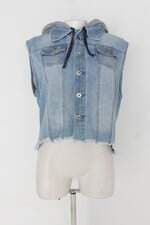 Colete feminino azul