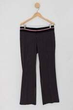 Calça Social pink poá feminina preta